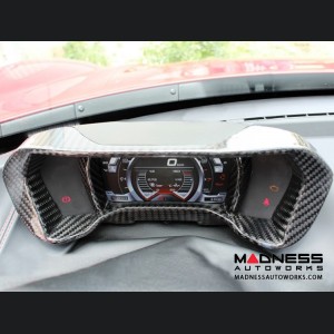 Alfa Romeo 4C Carbon Fiber Instrument Gauge Trim